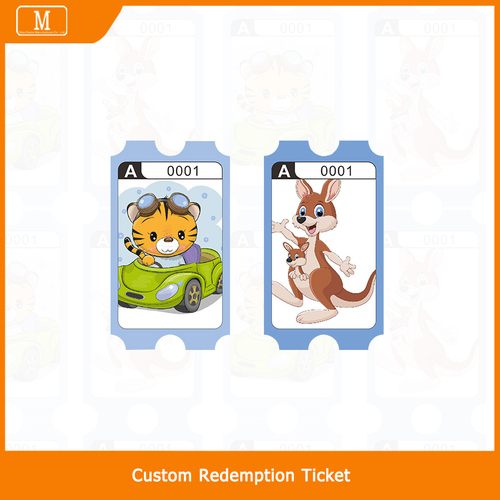 Custom Ticket Wood-Free Paper Redemption Ticket