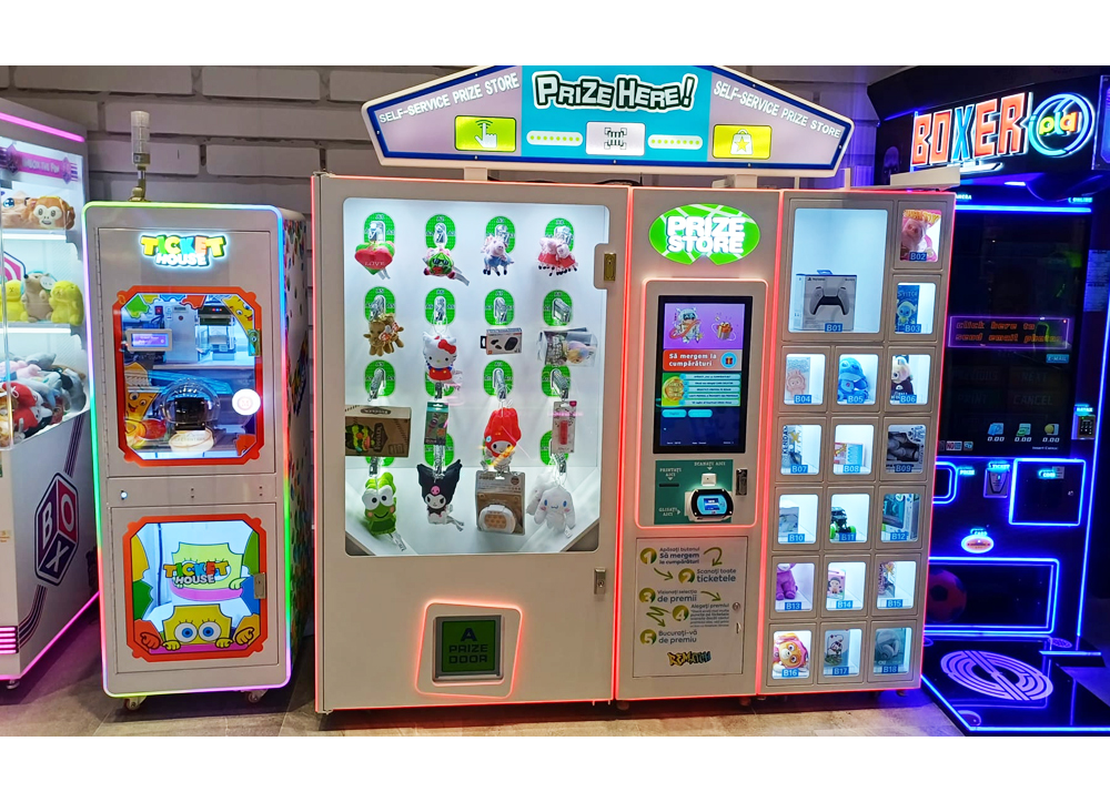 ticket eater and prize store