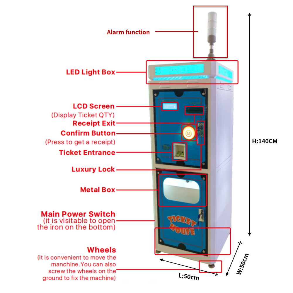 CE認証のチケットイーターマシン - MAX GAMES
